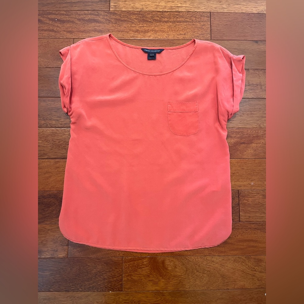 FRENCH CONNECTION salmon blouse